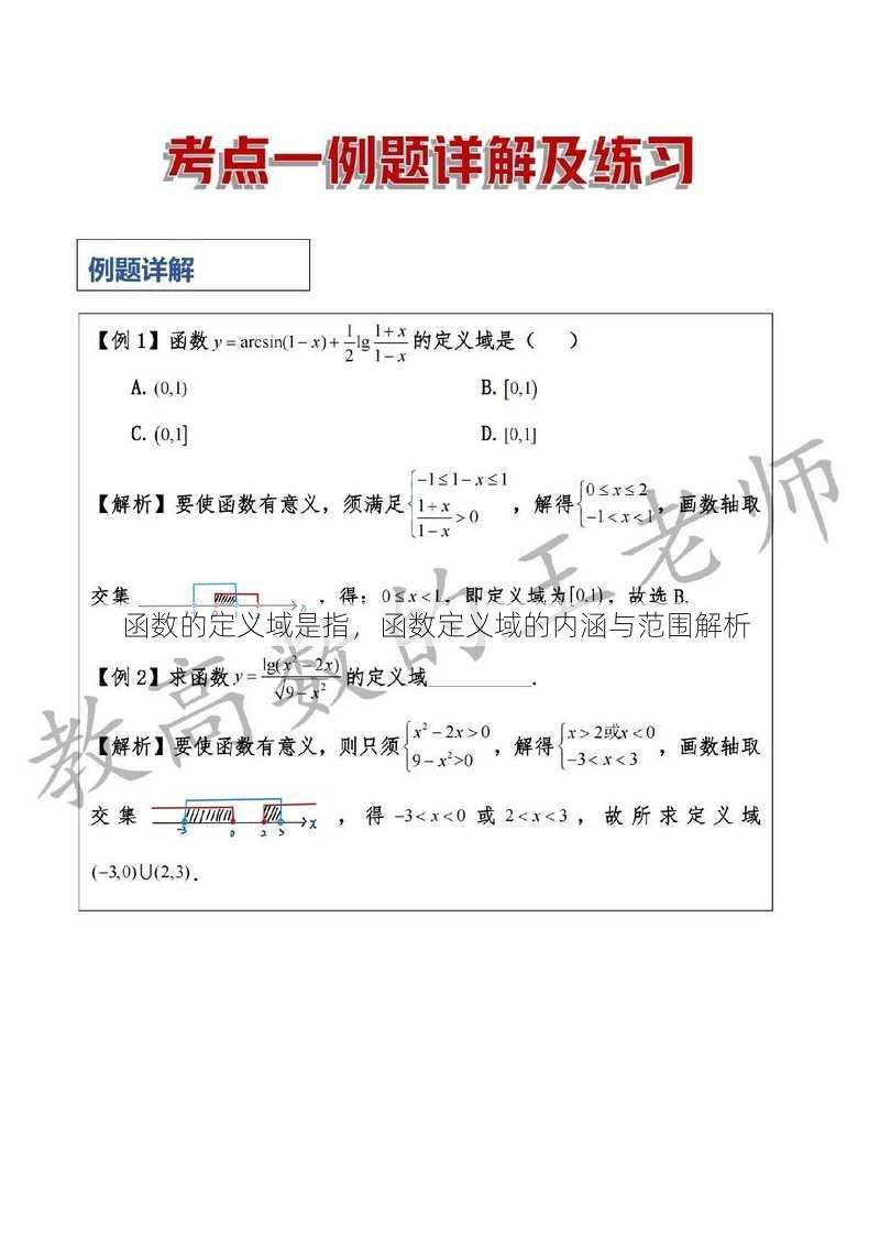 函数的定义域是指