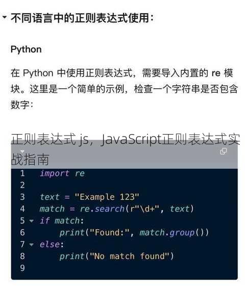 正则表达式 js