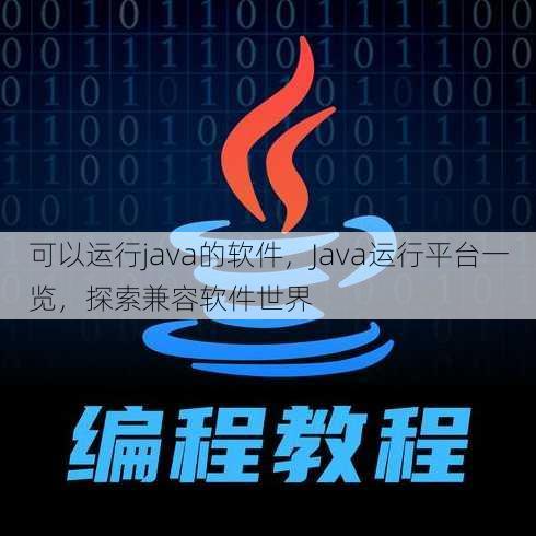可以运行java的软件