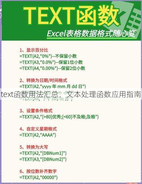 text函数用法汇总