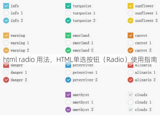 html radio 用法