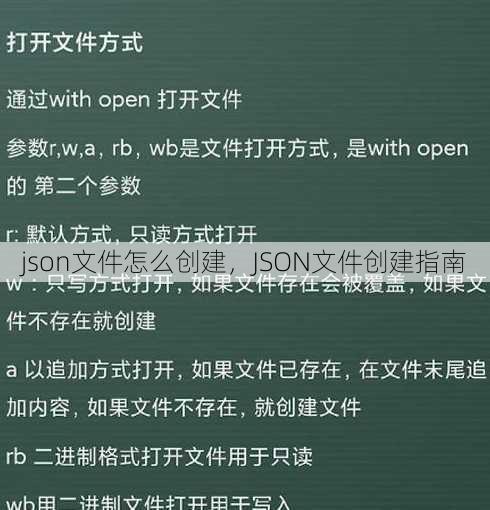 json文件怎么创建
