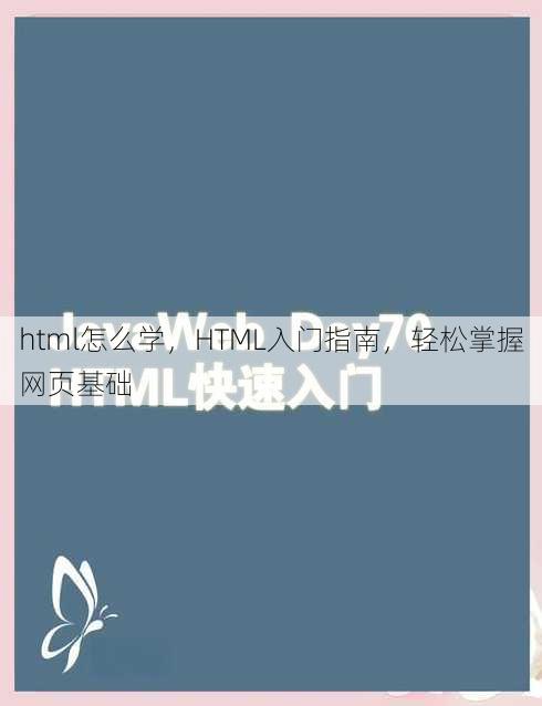 html怎么学