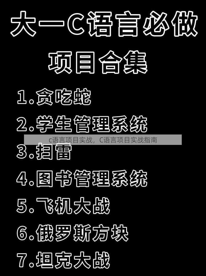 c语言项目实战