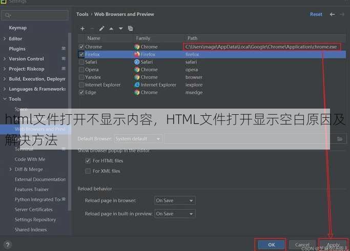 html文件打开不显示内容