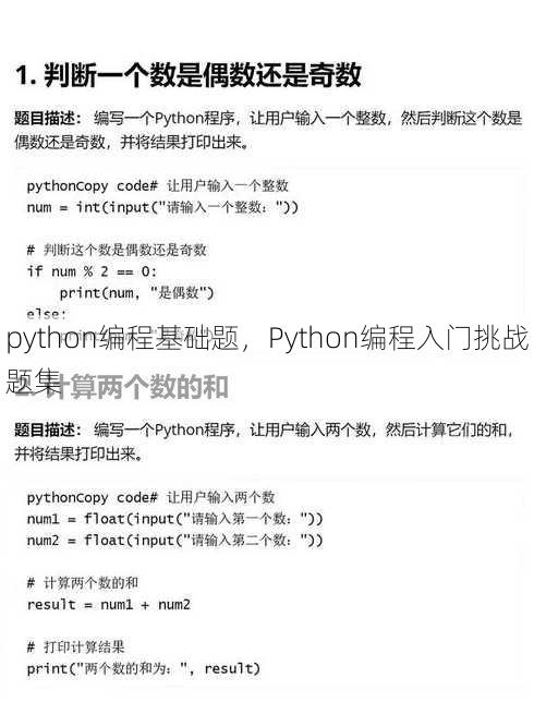 python编程基础题