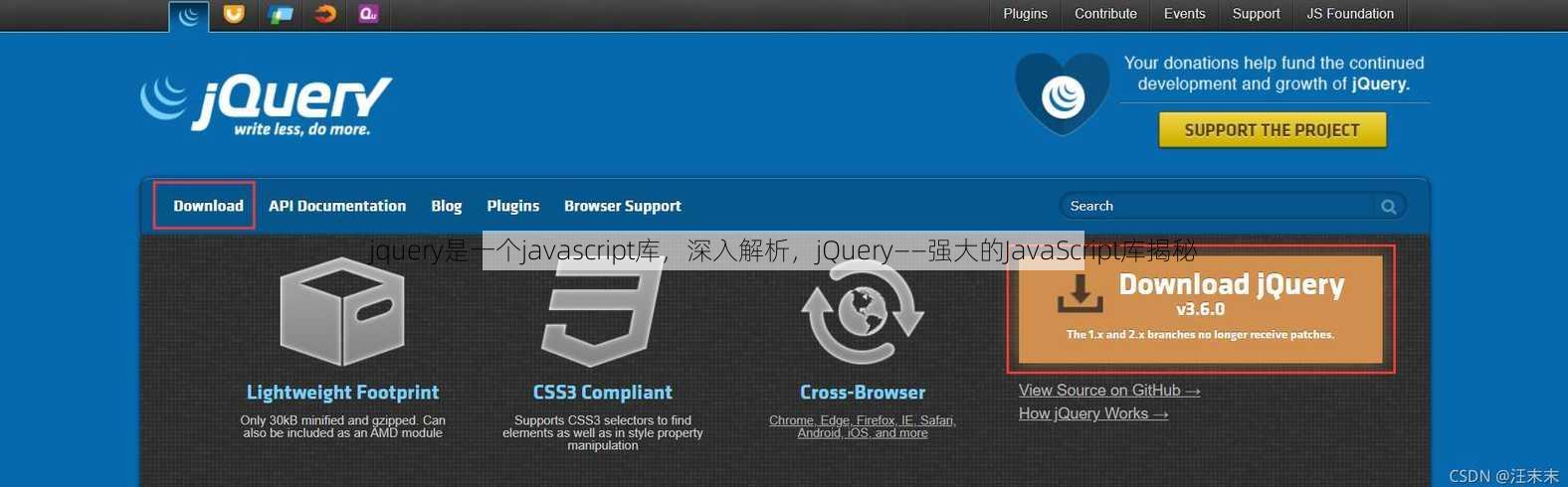 jquery是一个javascript库