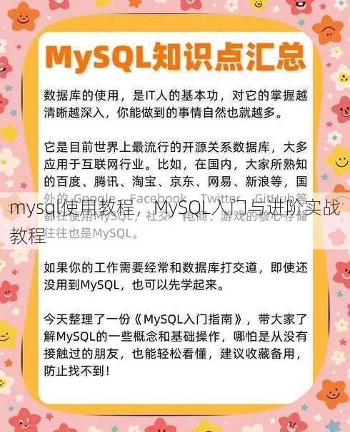 mysql使用教程