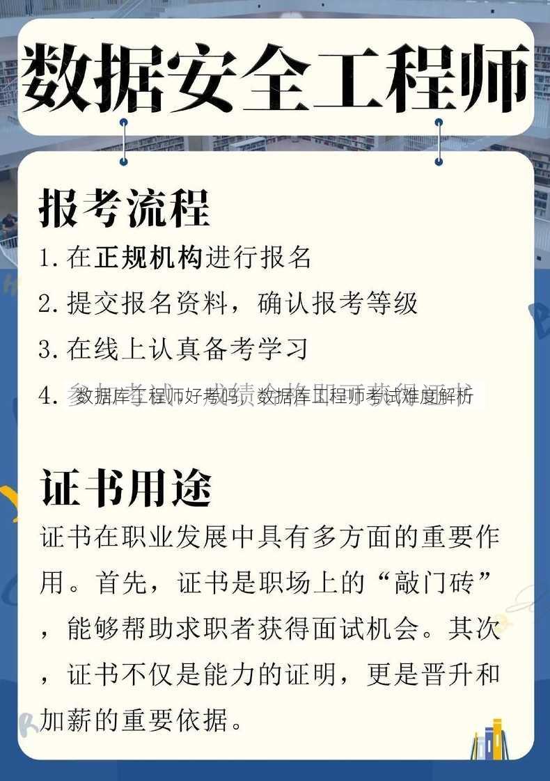 数据库工程师好考吗
