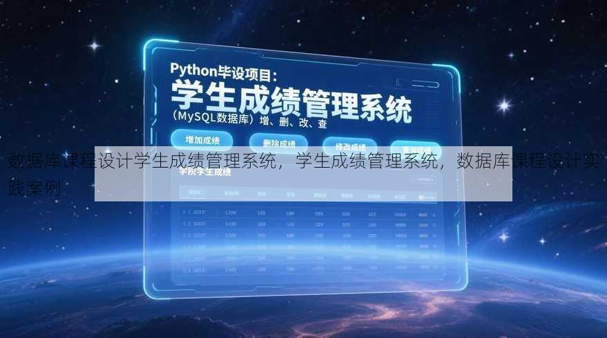 数据库课程设计学生成绩管理系统