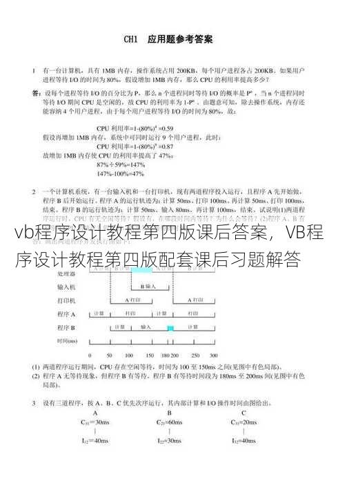 vb程序设计教程第四版课后答案