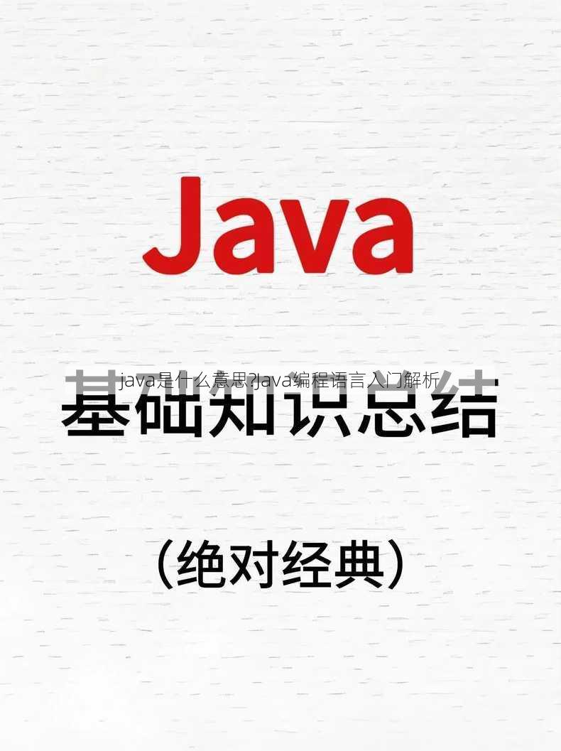 java是什么意思?