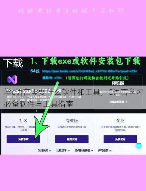 学c语言需要什么软件和工具