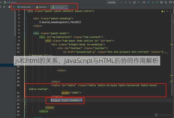 js和html的关系