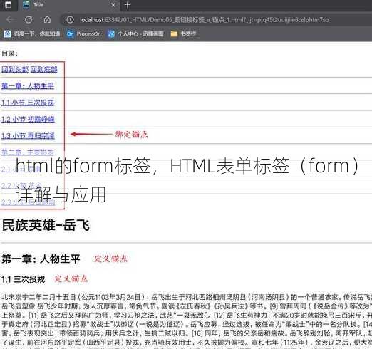 html的form标签