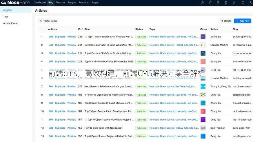 前端cms