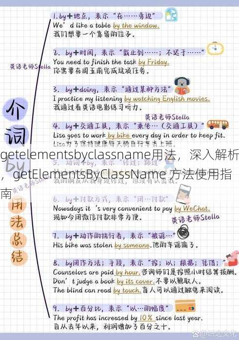 getelementsbyclassname用法