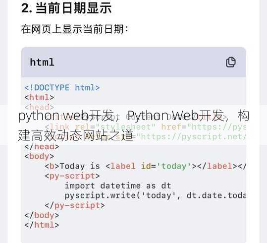python web开发
