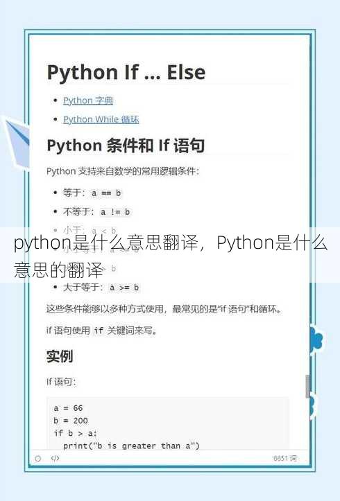 python是什么意思翻译