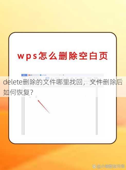 delete删除的文件哪里找回