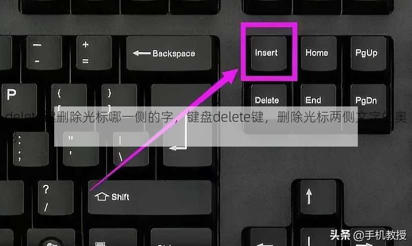 delete键删除光标哪一侧的字