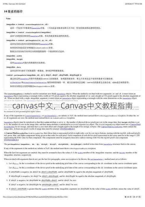 canvas中文