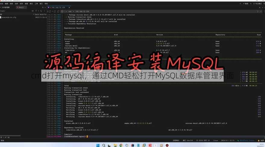 cmd打开mysql