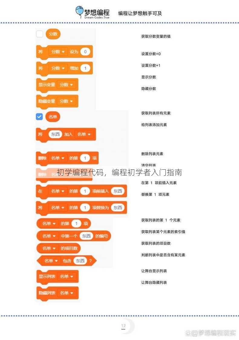 初学编程代码