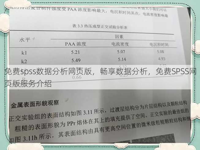 免费spss数据分析网页版