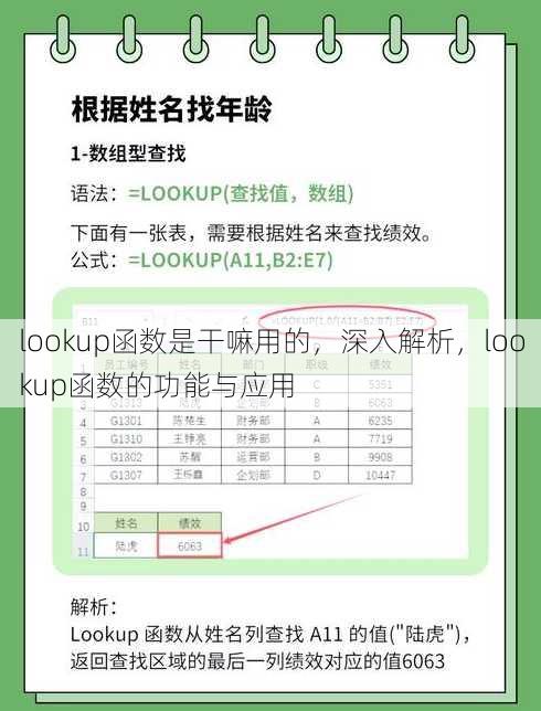 lookup函数是干嘛用的