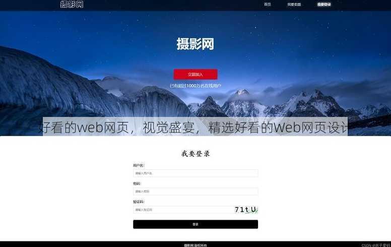 好看的web网页
