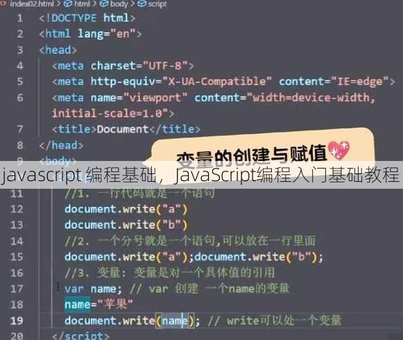 javascript 编程基础