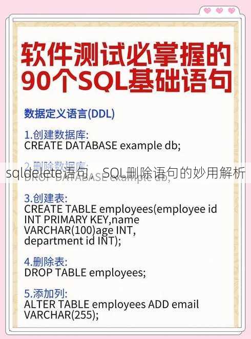 sqldelete语句