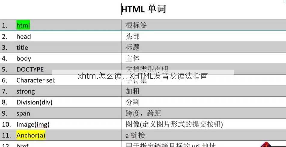 xhtml怎么读