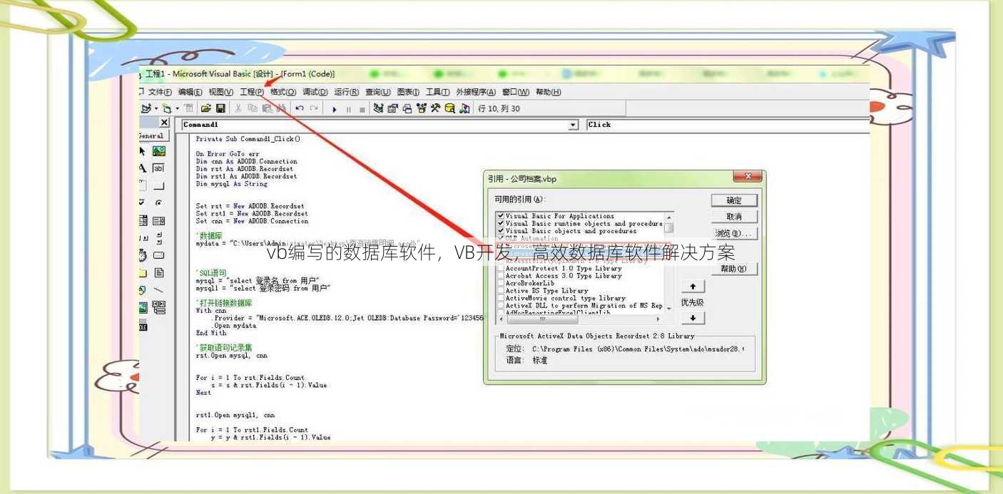 vb编写的数据库软件