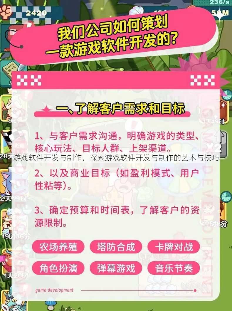 游戏软件开发与制作
