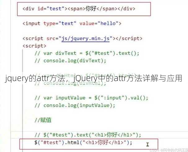 jquery的attr方法