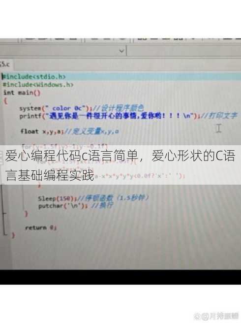 爱心编程代码c语言简单