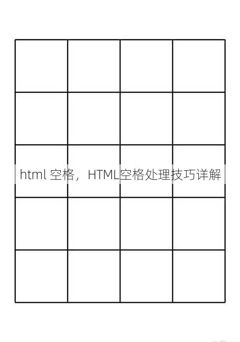 html 空格