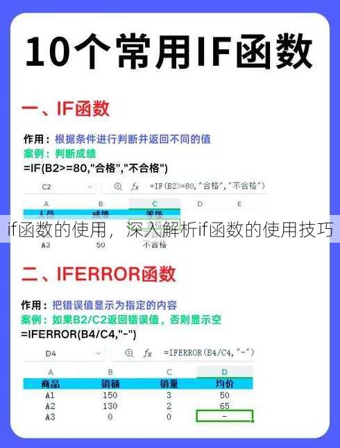 if函数的使用