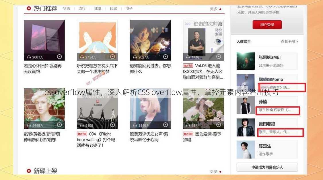 cssoverflow属性