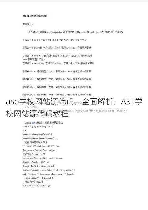 asp学校网站源代码