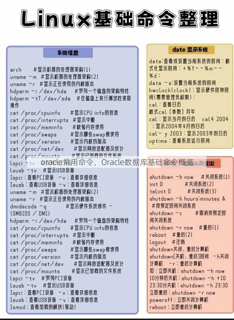 oracle常用命令