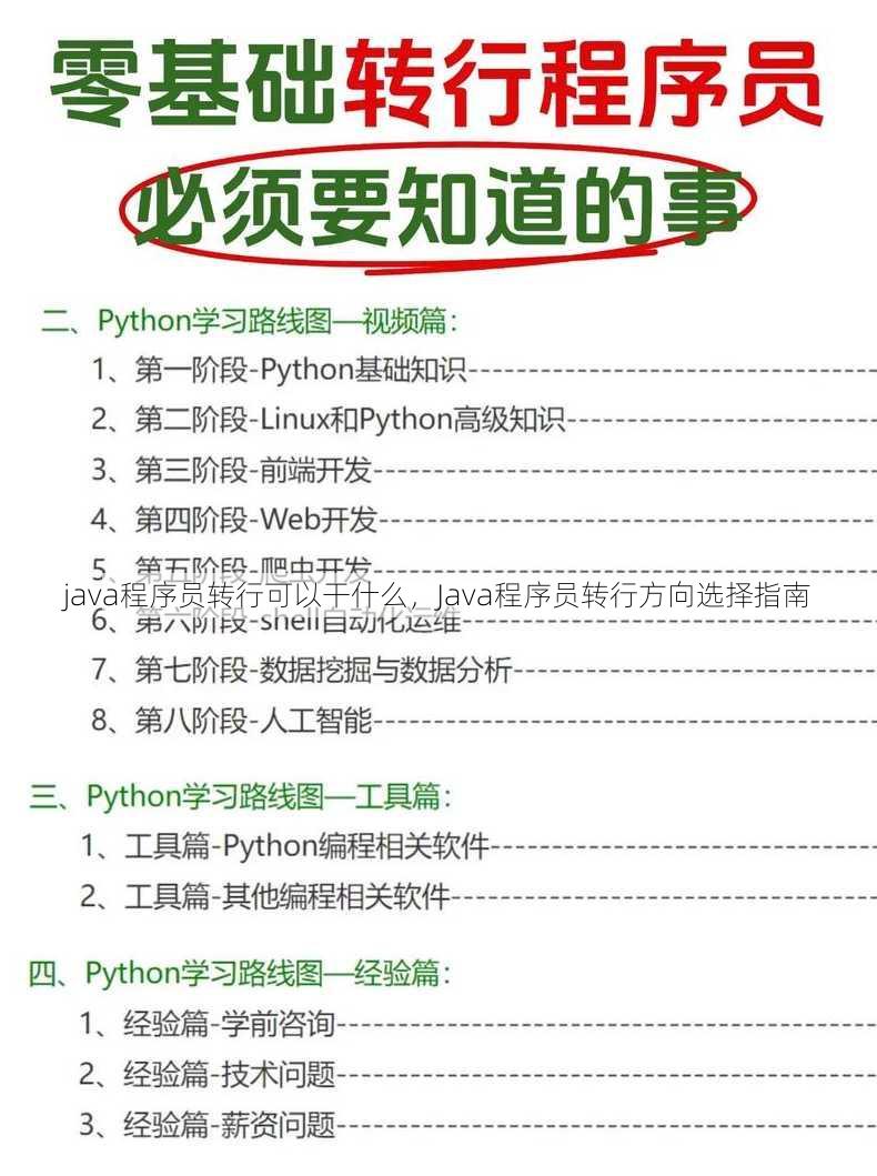 java程序员转行可以干什么