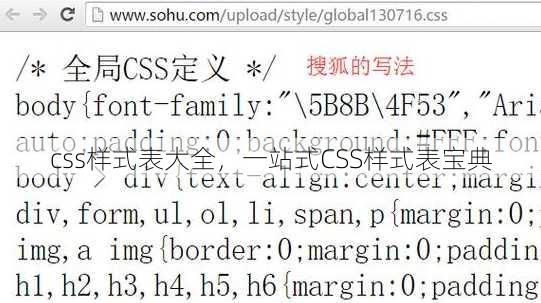 css样式表大全