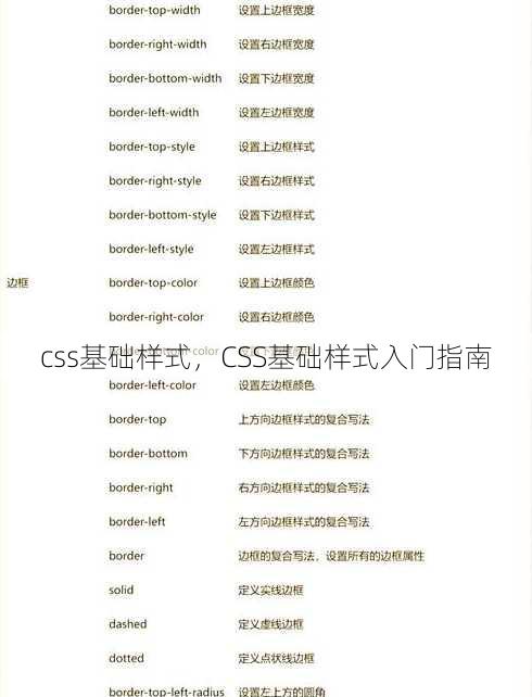 css基础样式