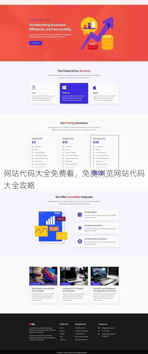 网站代码大全免费看