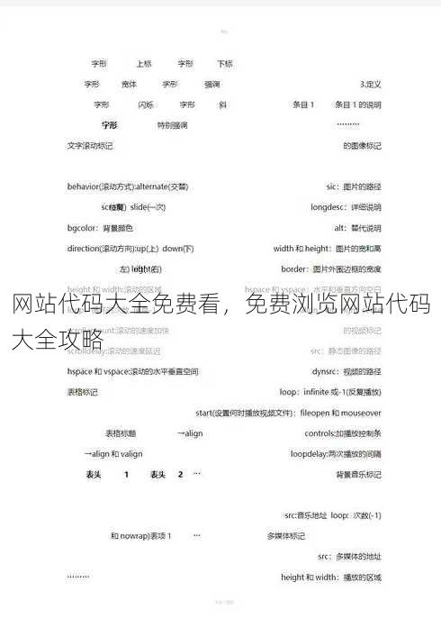 网站代码大全免费看
