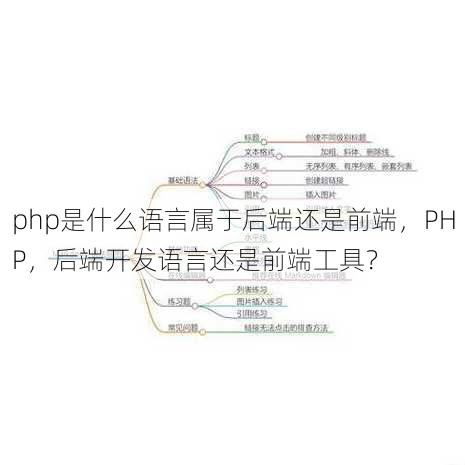php是什么语言属于后端还是前端