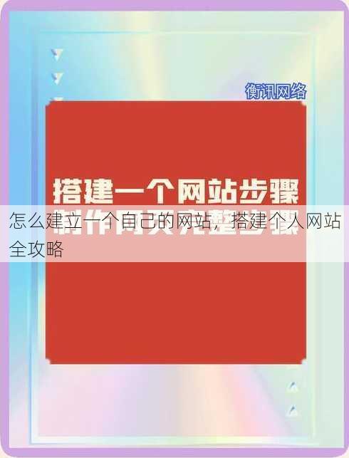 怎么建立一个自己的网站